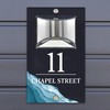 Custom Signs Solar Illuminated Modern Anthracite House Number Sign 24cm