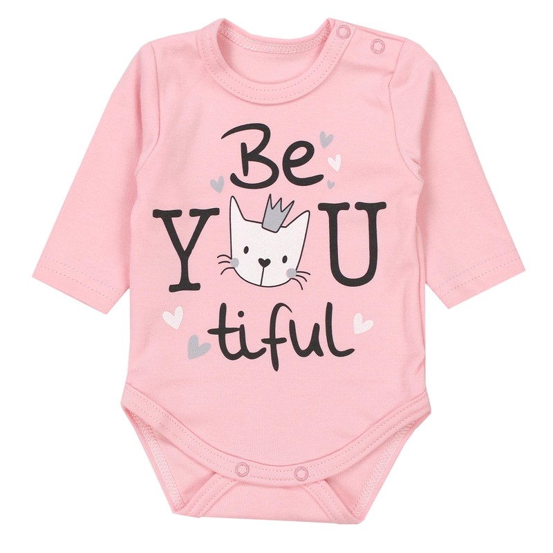 TupTam Baby Bodysuit with Long Sleeve pack of 5, Girl