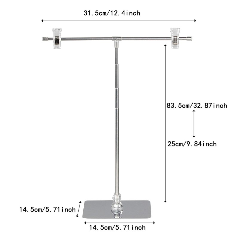 perfeclan Adjustable Drawing Stand with Clips, Signage Stand Poster Board