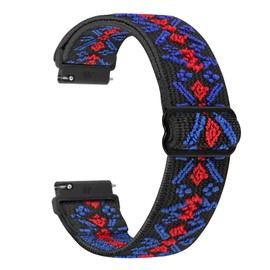 Huamanlou Nylon Watch Band, 16 mm, 18 mm, 20 mm, 22 mm, Elastic, Quick Release, Adjustable