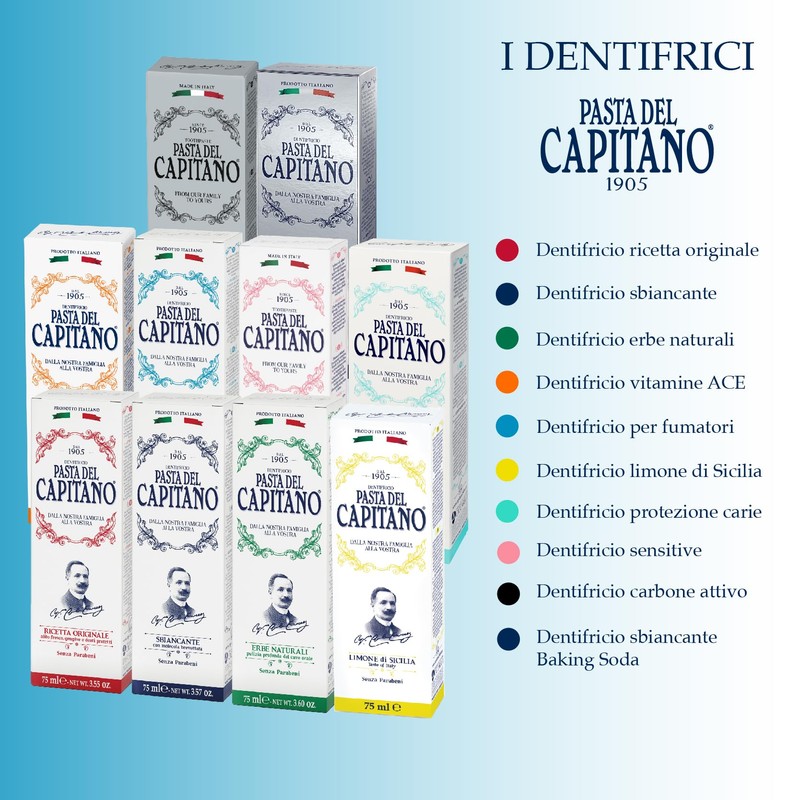 Pasta del Capitano 1905 Smoking Toothpaste 75ml