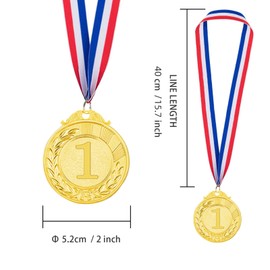 MINHUIJUN 30 Pieces Gold Silver Bronze Award Medals for Competions-Olympic Medals Winner Medals for Awards for Kids & Aldults, 2 Inches