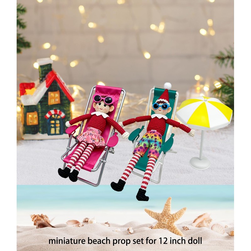 Christmas Elf Doll Ideas Beach Props Set Elf Clothes Accessories