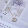 Cybche Boho Kristall Krone Halskette Choker Gold Queen Krone Kette