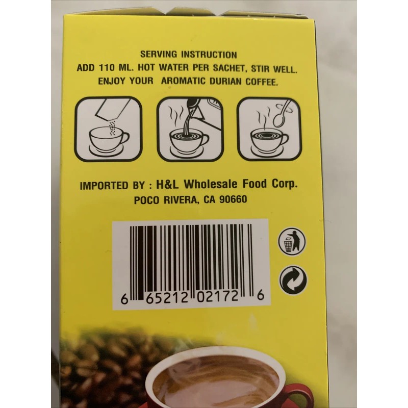 Lucky Wheel Instant Coffee with durian Ca Phe Sau Rieng-8
