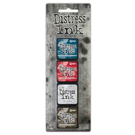 Ranger Ink - Tim Holtz - Distress Ink Pads - Mini Ink Kit - Eighteen 18 TDPK82002 January 2024 Release with Scorched Timber!