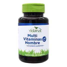 Vidanat Multivitaminico Hombre 30 Cápsulas L- Arginina, Vitamina D, C, K, B