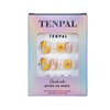 TENPAL Handmade Press on Nails Short Square Glossy Sunflower Fake