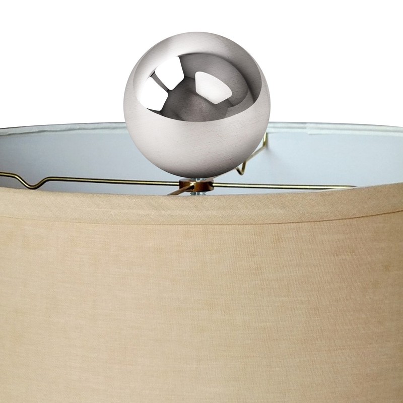 Polished Nickel Ball Lamp Shade Finial