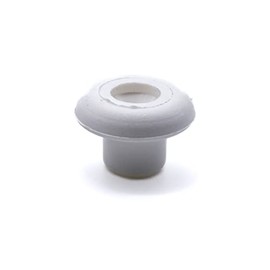 Plastic lacing button stud mushrooms bungee cord heavy duty nylon (White) Pack of 10