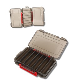 Fishing Lure Box,Plastic Fishing Box OrganizerDouble Sided Fishing Bait Storage Box Container Fishing Tackle Lure Box Case Accessory
