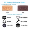 Silicone Face Eye Makeup Practice Board Realistic and Reusable Makeup