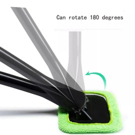 3 Pack Microfiber Car Windshield Cleaning Tool -  Glass Brush for Windows, Adjustable Size for Effective Glass Cleaning Washing