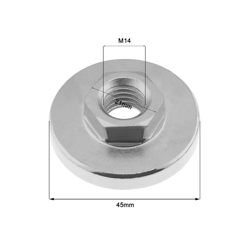 YINETTECH 4Pcs M14 Angle Grinder Flange Nut Replacement Compatible with
