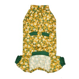 Sphynx Hairless Cat Four Leg Breathable Summer Spandex Pajamas Elastic Pet Clothes Cat Surgery Recovery Suit Vest Kitten T-Shirts Cats & Small Dogs Apparel (Ginger Pear Blossom, L (8.8-11 lbs))