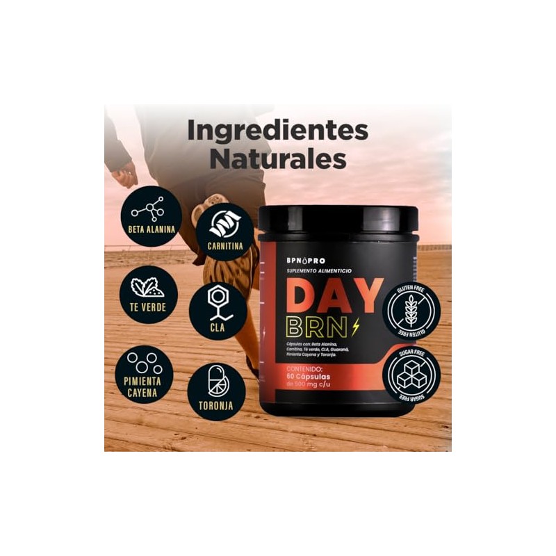 BPN PRO Termognico Natural en Cpsulas con Cafena, T Verde,