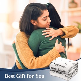 Bereavement Sympathy Memorial Gifts, 50x60in Flannel Remembrance Blanket, Grief Condolences Sorry for Your Loss for Mum Dad Grandma Grandad Freinds - Those We Love Don't Go Away