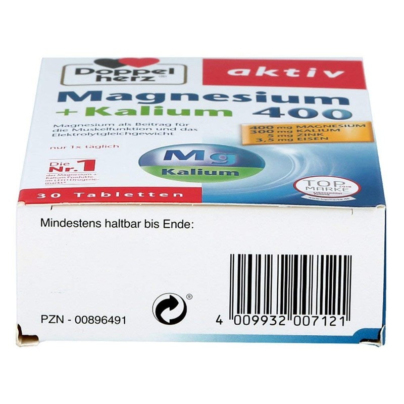 Doppelherz Magnesium + Potassium 400 - For Normal Muscle Function