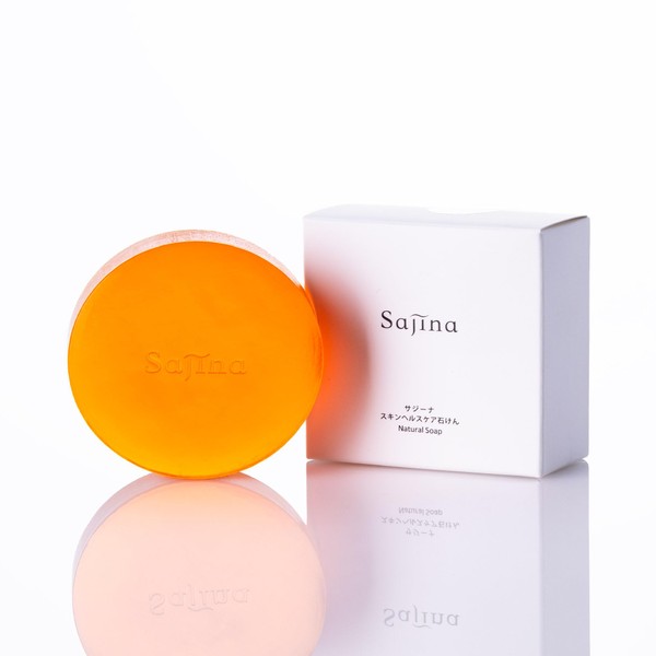 sajina Soap, 3.5 oz (100 g) (1 Month), Sazhi Fruit Oil, Solid Soap, Additive-Free Formulation, Face Washing Soap, Made in Japan