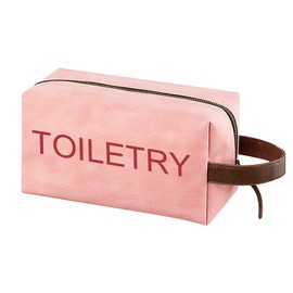 ArtCentury Toiletry Bag for Traveling Women, PU Leather Womens Toiletry Travel Bag Small Pink (Pink)