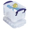 Really Useful Plastic Storage Box 0.14 Litre Clear (Pack of
