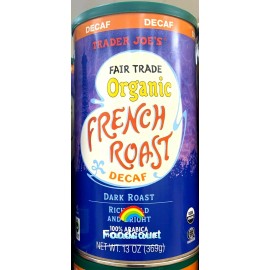 Trader Joe's 2 Packs Trader Joe's Organic Decaf Fair Trade French Coffee Bean 13 oz Each Pack