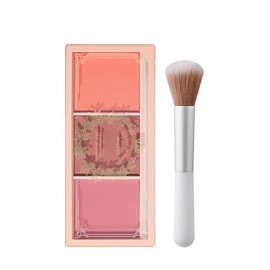 Erinde 3 tonos Cosmetics Powder Blush Palette Mate, Colorete de Alta Pigmentación y Larga Duración, En Polvo Para Maquillar Las Mejillas, maquillaje que se mezcla sin esfuerzo, Regalar brochas de maquillaje, 02#