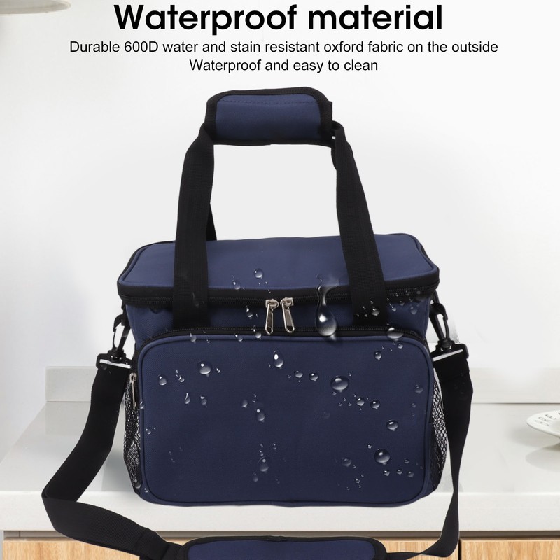 Insulated Lunch Bag Thicken Waterproof Oxford Cloth Cooler Cooling Large