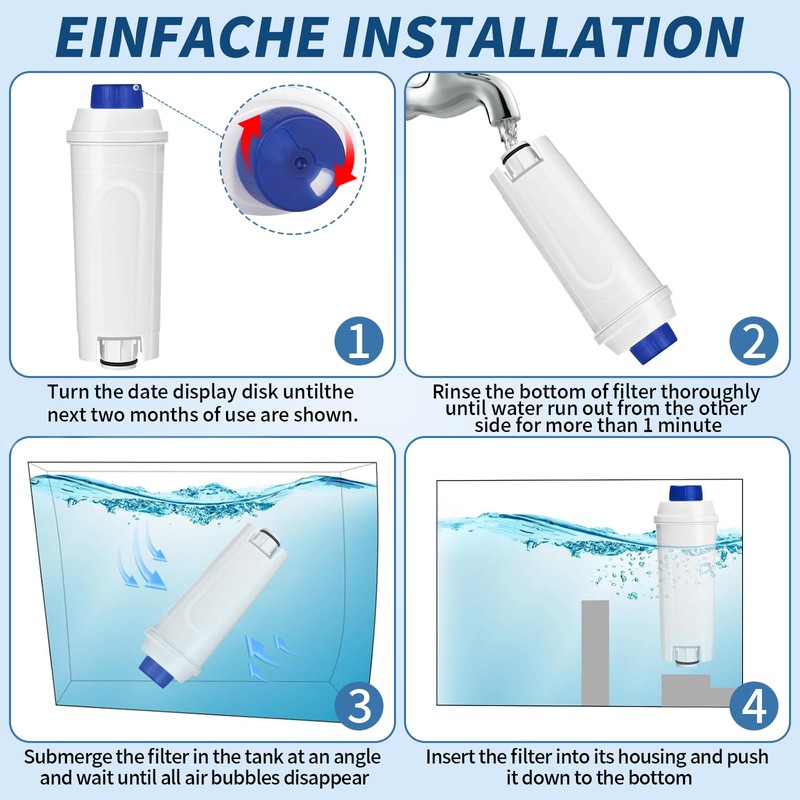 FERRGIA Set of 6 Filters for Coffee Machines