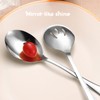 Large Stainless Steel Serving Utensils Set 6 Pcs with 10"