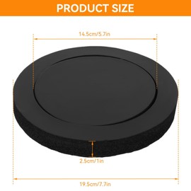 4Pcs Sound Insulation Cotton, 19.5x14.5x2.5cm/7.7x5.7x1in Car Door Speaker Soundproof Cotton Pad Universal Speaker Car Foam Speaker Surround Edge Sponge High Rebound Sponge Bass Blocker