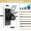 8PCS No Drill Curtain Rod Bracket, Self Adhesive Curtain Rod