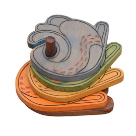 storeindya Store Indya Designed Wooden Coasters 4-Pack Set (Peacock Colorful)