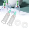 2pcs Finger Cupping Therapy Cups with Silicone Flat Elbow Rings