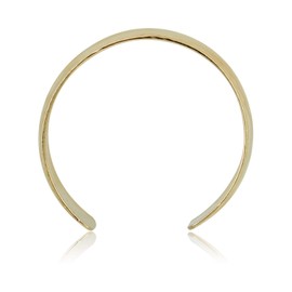 AVORA 10K Yellow Gold Adjustable Toe Ring with Fancy Milgrain Border