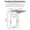 WILAOIYOOU Outlet Shelf, Bathroom Wall Holder with Built-in Cable Management,