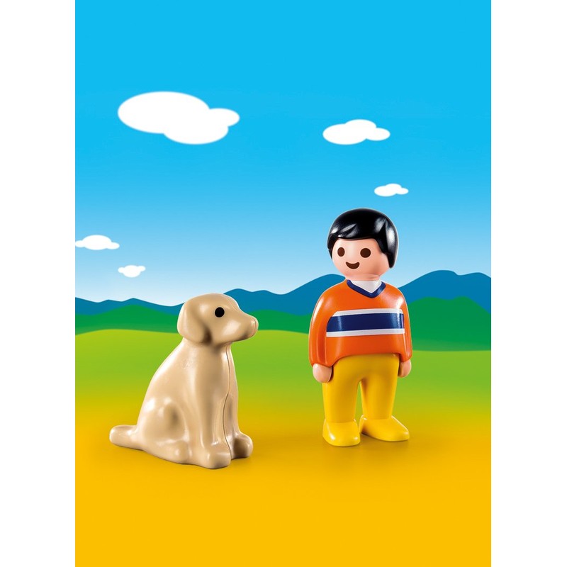 PLAYMOBIL Man with Dog Building Set