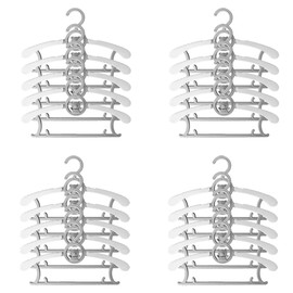WJWSKI Baby Nursery Closet Hangers, Ultra-thin Non-slip Laundry Infant Pant Hangers for Newborn Clothes - 20pcs White Gift - Adjustable Children Coat Hanger for Girl Boy Toddler Kids Child (grey)