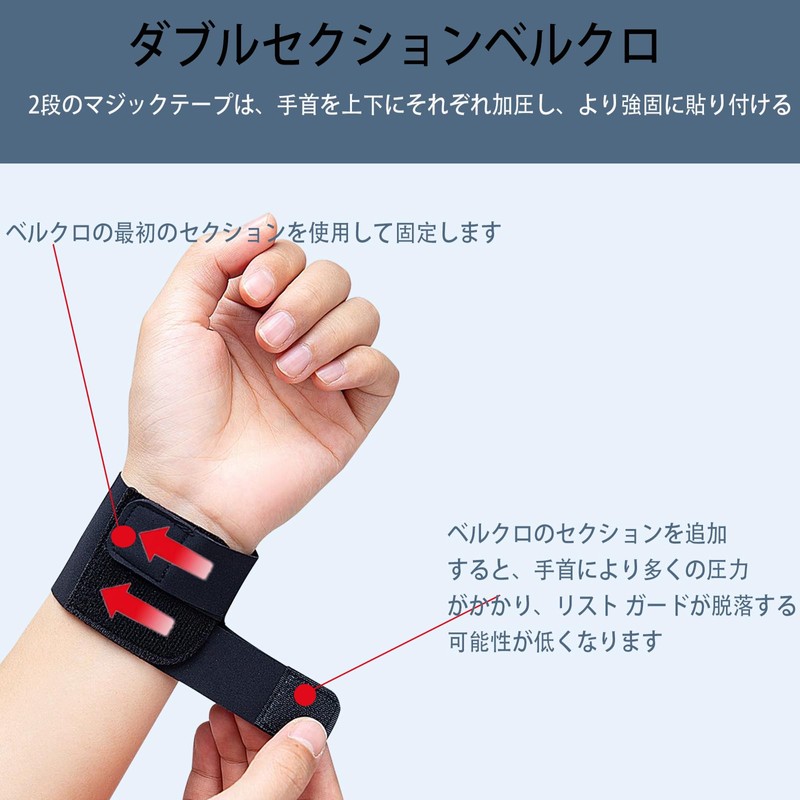 Clcyricher 手首サポーター TFCC【2枚組】 スポーツ リストバンド 超薄型 軽量 固定サポーター 手首用 薄手