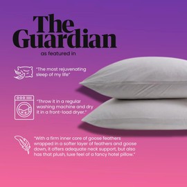 Down Etc Rhapsody Wrap Luxury Hotel 235-Thread 100% Down-Proof Soft Preshrunk Cotton Fabric Hypoallergenic Goose Down & Feather Pillow, 1 Count (Pack of 1), White