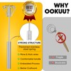 OOKUU OOKUU Stainless Steel Egg Whisk, Whizzy Whisk, Semi Automatic