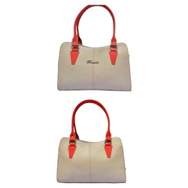 Generic Ladies Designer Style Real Leather Shoulder Bag Women Tote Bag (Beige)