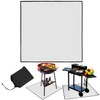 QWORK® Fire Pit Mat, 40 Inches Square Fireproof Mat, Heat