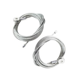 Truck Door Trailer Door Roll Up Doors Cable Compatible with Whiting Todco (2-Pack, 110''-Length, 5/16" Eye)