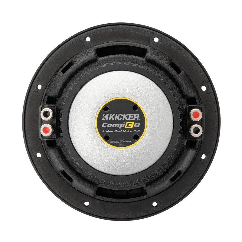 KICKER CWCD84 CompC 8" Subwoofer Dual Voice Coil 4-Ohm
