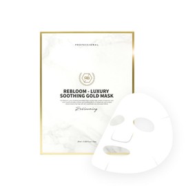 Nine One Cosmedi Rebloom Luxury Soothing Gold Mask Pack 1box 5ea / 리블룸 럭셔리 수딩 골드 마스크팩 1box 5ea