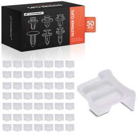 A-Premium 50PCS Square Nylon Headlight Spacer Retainer Clips Compatible with Toyota Tacoma 1995-1998, Pickup 1984-1995, 4Runner 1984-1995 - For 7mm Hole