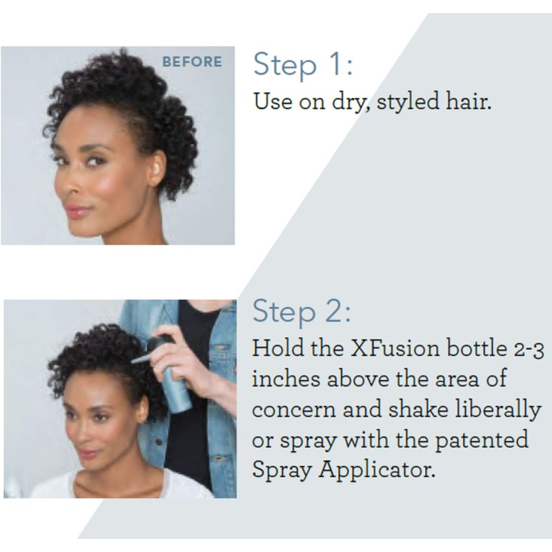 XFusion Keratin Hair Fibers, Gray, Travel Size, 3g (0.11 OZ)