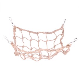 YOUTHINK Juguetes para Loros,Cuerda de cáñamo Red de Escalada Grande Suministros para Loros con Ganchos