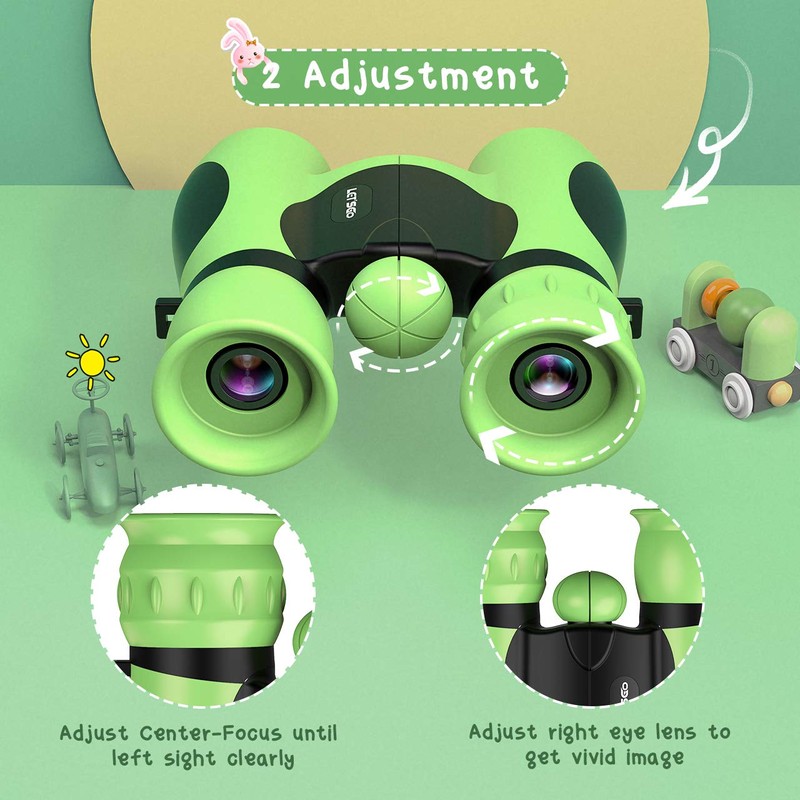 LetsGO toyz 2020 Binoculars for Children, 8 x 21, Christmas